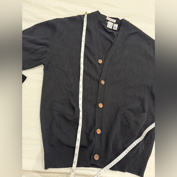 Vintage 100% wool Black Cardigan - Picture 4 of 7
